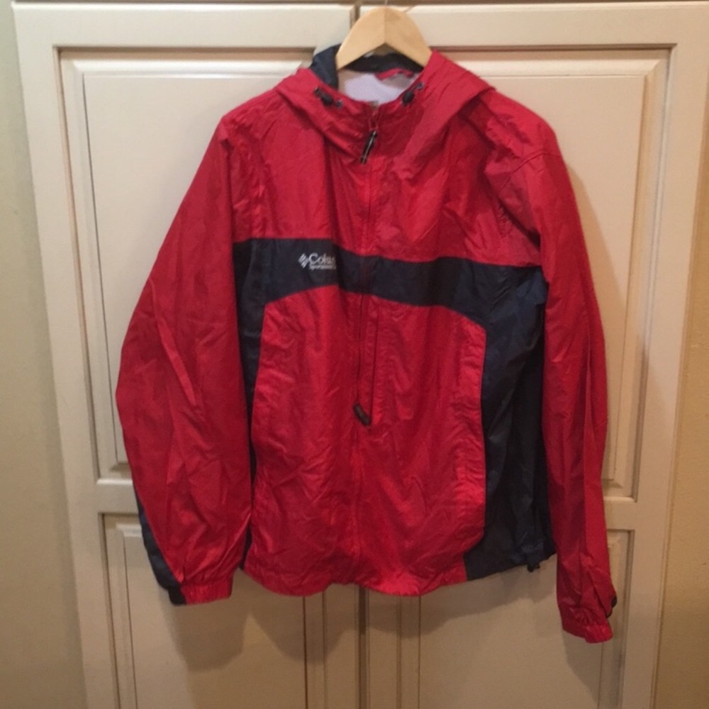 Columbia packable rain shell jacket raincoat M OBO